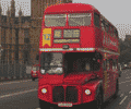 London Bus Passing Parliament